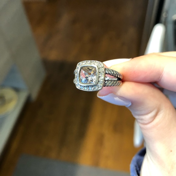 David Yurman Petite Albion ring (Morganite) - Picture 2 of 4